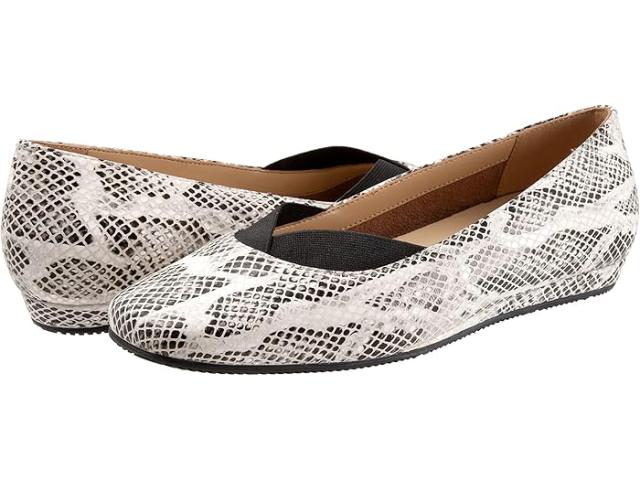 (取寄) ソフトウォーカー レディース ヴィアンナ SoftWalk women Vianna Black/White Snake