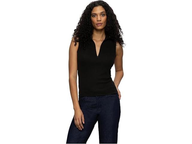 (取寄) サンクチュアリ レディース スリーブレス ジップ モック Sanctuary women Sleeveless Zip Mock Black