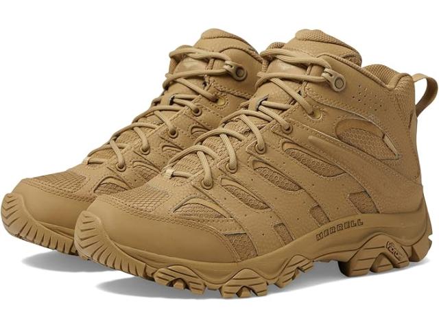 (取寄) メレル ワーク メンズ モアブ 3 ミッド タクティカル Wp Merrell Work men Moab 3 Mid Tactical Wp Coyote