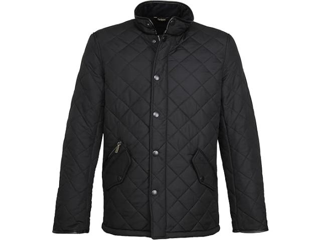 (取寄) バブアー メンズ パウエル キルト Barbour men Powell Quilt Black