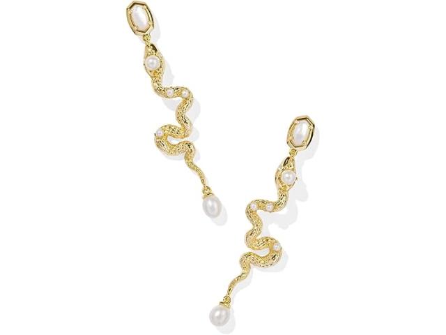 (取寄) ケンドラスコット レディース ライル スネーク リニア イヤリングス Kendra Scott women Kendra Scott Lyle Snake Linear Earrings Gold Ivory Mother Of Pearlの通販は