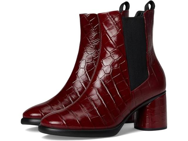 (取寄) エコー レディース スカルプ ラグジュアリー 55mm モダン スリーク チェルシー ブーツ ECCO women Sculpted Luxery 55MM Modern Sleek Chelsea Boot Brick Reptile Print