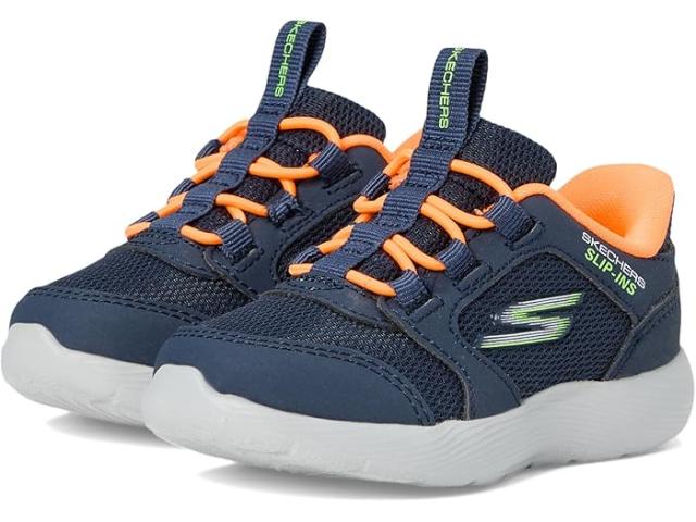(取寄) スケッチャーズ キッズ メンズ ハンズ フリー バディーズ (トドラー) SKECHERS KIDS men Hands Free Slip-ins-dyna-lite-turbo-brisk Buddies 403904N (Toddler) Navy/Orange