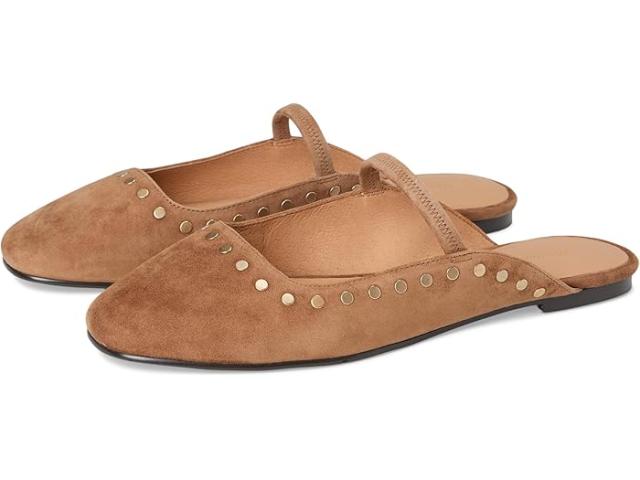 (取寄) メイドウェル レディース グレタ ミュール - スエード スタデッド Madewell women Greta Mule - Suede Studded Aged Cognac