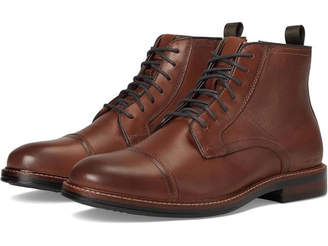 (取寄) ジョンストン&マーフィー メンズ ダラム キャップ トゥ ブーツ Johnston & Murphy men XC+ Durham Cap Toe Boots Cognac Waterproof Full Grain