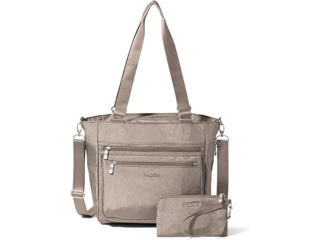 (取寄) バッガリーニ レディース モダン エブリデイ ショッパー Baggallini women Modern Everyday Shopper Sterling Shimmer