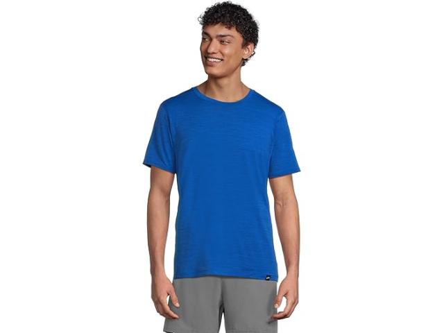 (取寄) ブルックス メンズ ラグゼ ショート スリーブ Brooks men Luxe Short Sleeve Heather Neo Blue