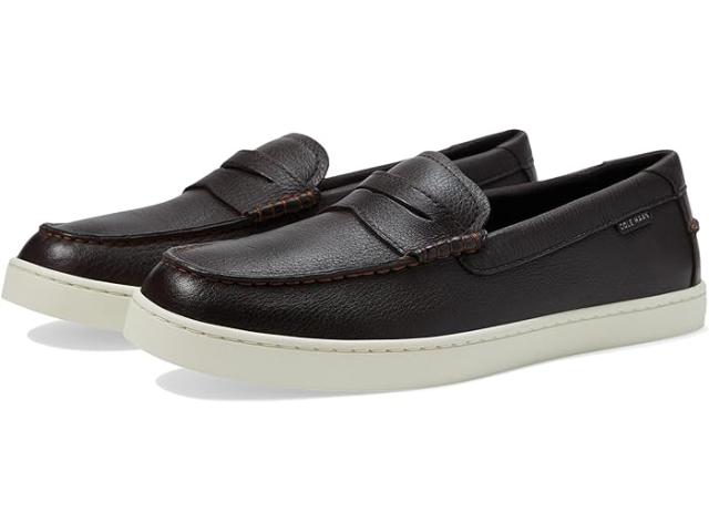 (取寄) コールハーン メンズ ピンチ ウィークエンダー ペニー テクスチャー Cole Haan men Cole Haan Pinch Weekender Penny Textured Dark Chocolate Pebble/Ivory