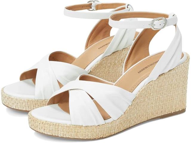 (取寄) ジョンストン&マーフィー レディース マルシア クロス-バンド サンダル Johnston & Murphy women Marcia Cross-Band Sandal White