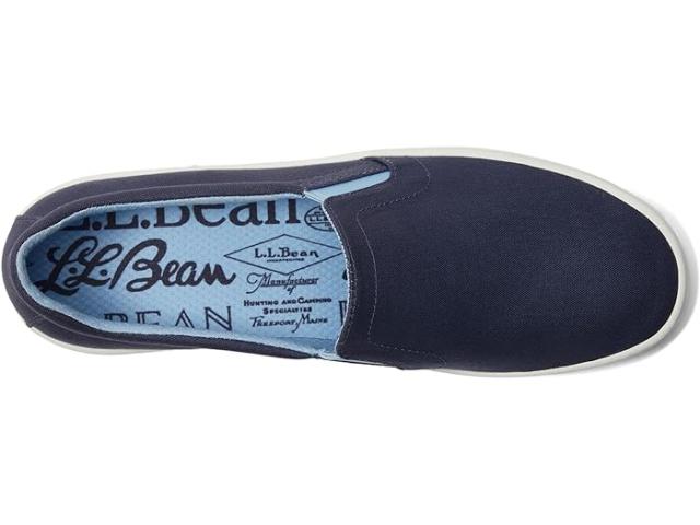 (取寄) エルエルビーン レディース エコ ベイ キャンバス スニーカー スリッポン L.L.Bean women Eco Bay Canvas Sneaker Slip-On Classic Navy