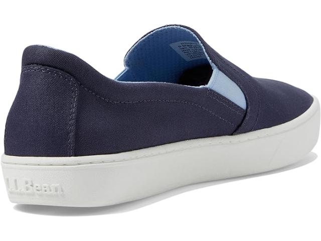 (取寄) エルエルビーン レディース エコ ベイ キャンバス スニーカー スリッポン L.L.Bean women Eco Bay Canvas Sneaker Slip-On Classic Navy