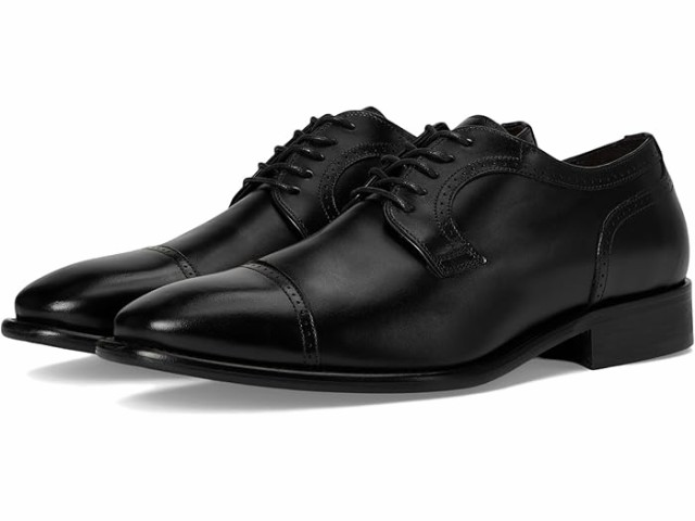 (取寄) ジョンストン&マーフィー コレクション メンズ コーマック キャップ トゥ Johnston & Murphy Collection men Johnston & Murphy Collection Cormac Cap Toe Black Italian Calfskinの通販は