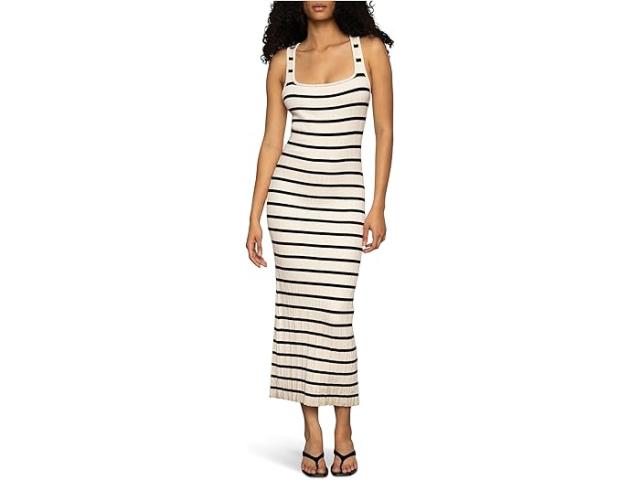 (取寄) サンクチュアリ レディース スターリット リブ マキシ Sanctuary women Starlit Rib Maxi Light Oat/Black 3