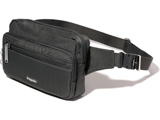 (取寄) バッガリーニ レディース セキュルテックス アンチ-シーフ ベルト バッグ Baggallini women Baggallini Securtex Anti-theft Belt Bag Charcoal