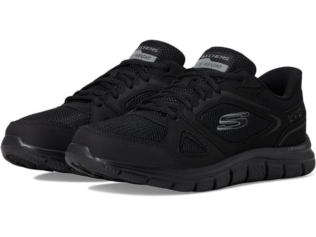 (取寄) スケッチャーズ メンズ トラック ハンズ フリー スリップ-イン SKECHERS men Track Ezral Hands Free Slip-in Black/Black