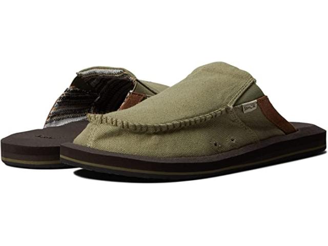 (取寄) サヌーク メンズ ユー ゴット マイ バック ソフト トップ ヘンプ Sanuk men  You Got My Back Soft Top Hemp Army