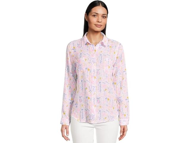 (取寄) リリー ピュリッツァー レディース シー ビュー ボタンダウン Lilly Pulitzer women Sea View Button-Down Multi Summer Serenade