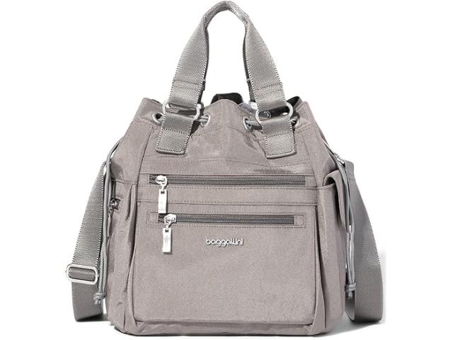 (取寄) バッガリーニ レディース モダン エブリウェア ドローストリング バッグ Baggallini women Baggallini Modern Everywhere Drawstring Bag Sterling Shimmer