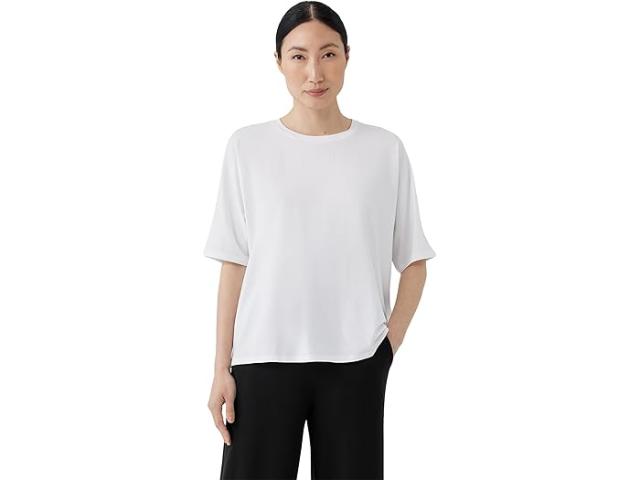 (取寄) アイリーン フィッシャー レディース クルー ネック ボクシー ティー Eileen Fisher women Eileen Fisher Crew Neck Boxy Tee Whiteの通販は