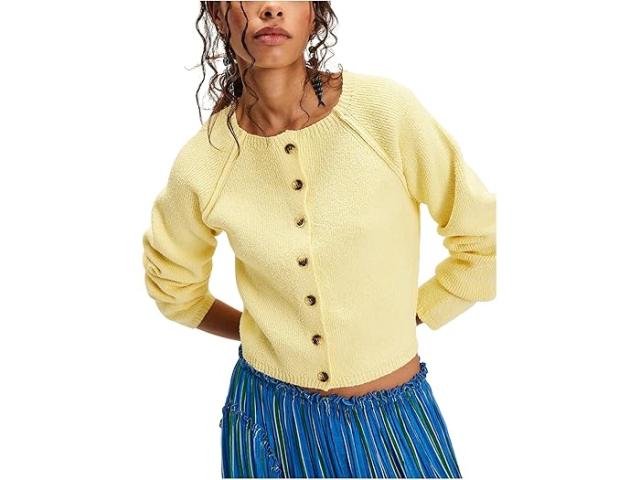 (取寄) フリーピープル レディース シドニー シュランケン カルディ Free People women Sydney Shrunken Cardi Sunshine Timeの通販は