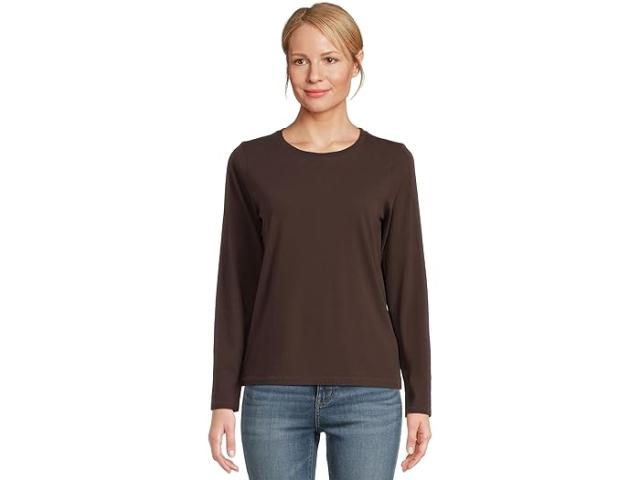 (取寄) メイドウェル レディース ノースサイド ロング スリーブ ティー Madewell women Northside Long Sleeve Tee Dark Carob