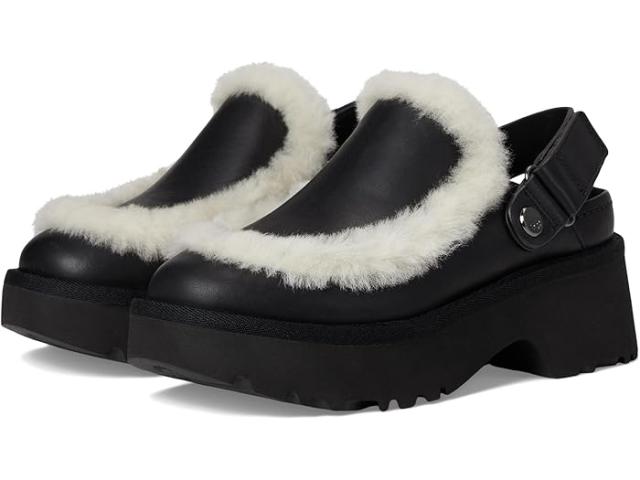 (取寄) アグ レディース レザー クロッグス UGG women Esmee Leather Clogs Black