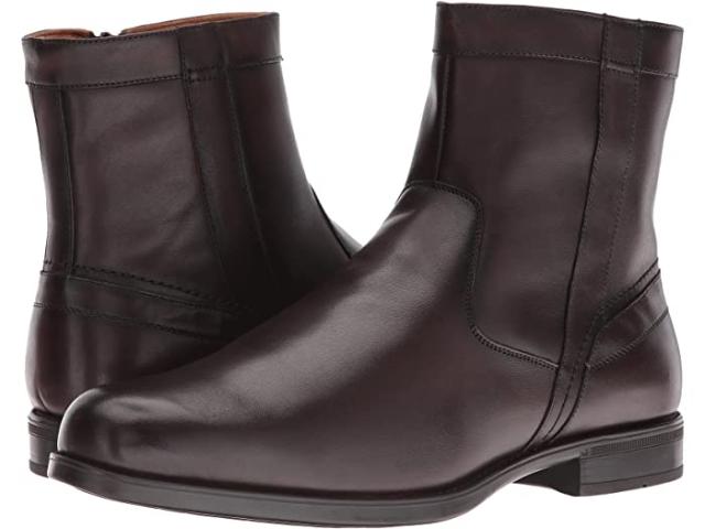 (取寄) フローシャイム メンズ ミッドタウン プレーン トゥ ジップ ブーツ Florsheim men Midtown Plain Toe Zip Boot Brown Smooth