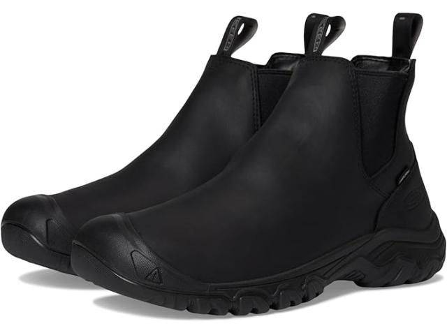 (取寄) キーン メンズ アンカレッジ 4 ウォータープルーフ プル-オン デュラブル インサレーテッド KEEN men Anchorage 4 Waterproof Pull-On Durable Insulated Black/Black