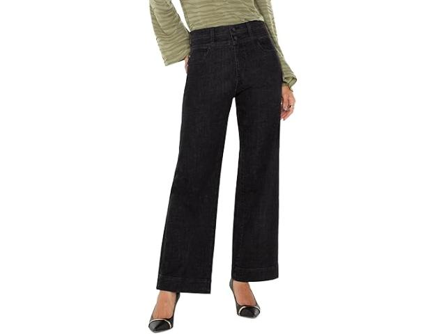 (取寄) リバプールロサンゼルス レディース ストライド ワイド レッグ ハイ-ライズ スーパー ブラック クロスハッチ デニム イン ロックビル Liverpool Los Angeles women Liverpool Los Angeles Stride Wide Leg Hi-Rise Super Black Crosshatch Denim inの通販は