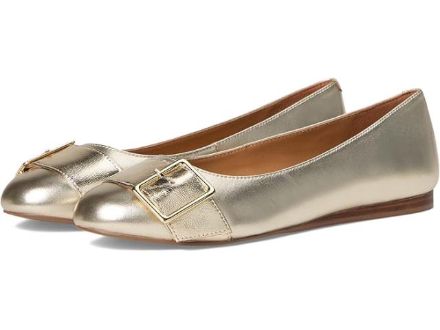 (取寄) ジョンストン&マーフィー レディース クレア ベルテッド フラッツ Johnston & Murphy women Claire Belted Flat Gold llic