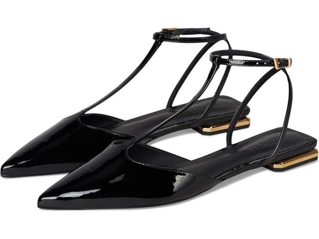 (取寄) シュッツ レディース アリュール T フラッツ Schutz women Allure T Flat Black