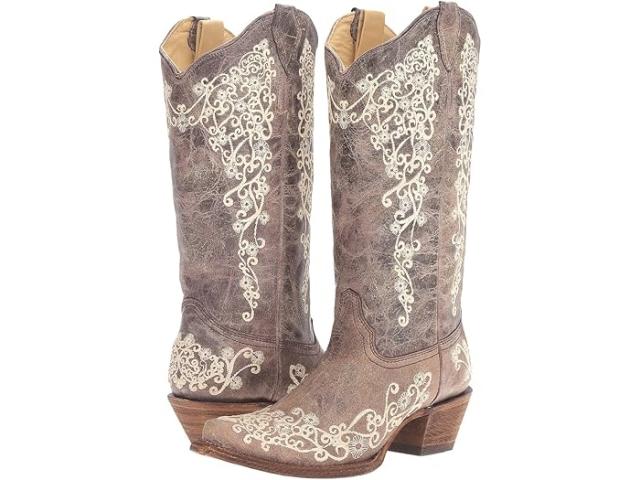 (取寄) コーラル ブーツ レディース A1094 Corral Boots women A1094 Brown/Crater Bone