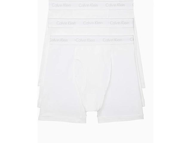 (取寄) カルバンクライン アンダーウェア メンズ コットン クラシックス マルチパック ボクサー ブリーフ   Underwear men Cotton Classics Multipack Boxer Brief White