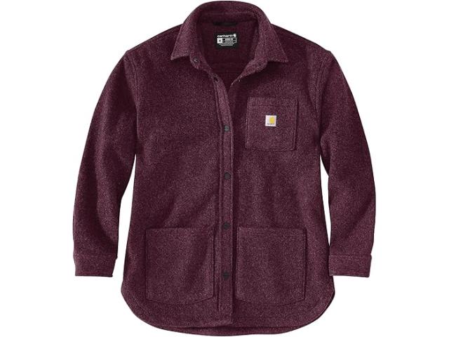 (取寄) カーハート レディース ルーズ フィット フリース シャツ ジャケット Carhartt women Loose Fit Fleece Shirt Jacket Blackberry Heather
