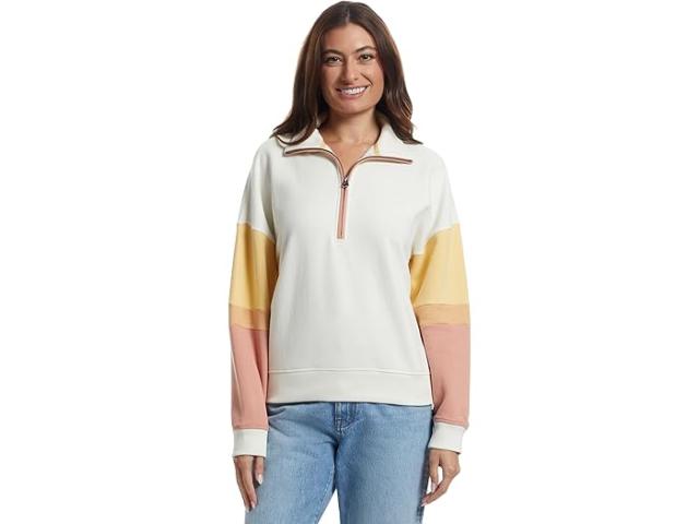 (取寄) ファリティ レディース ハイ スタンダード フリース クオーター ジップ Faherty women High Standard Fleece Quarter Zip Sunset Dusk