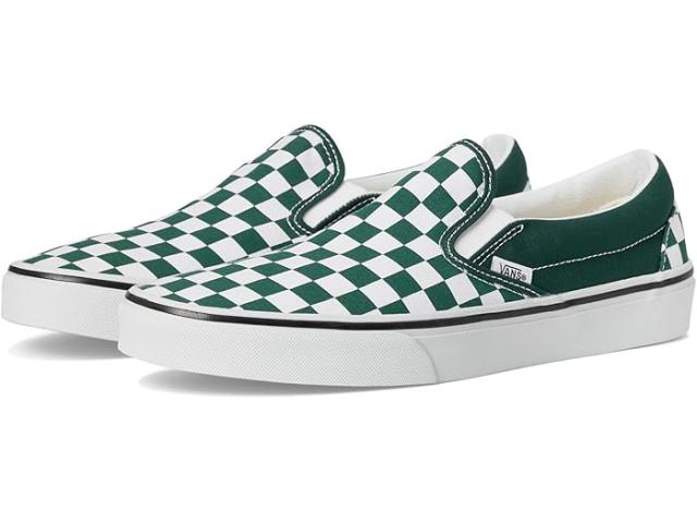 (取寄) バンズ クラシック スリッポン チェッカーボード Vans Classic Slip-On Checkerboard Color Theory Checkerboard Emerald