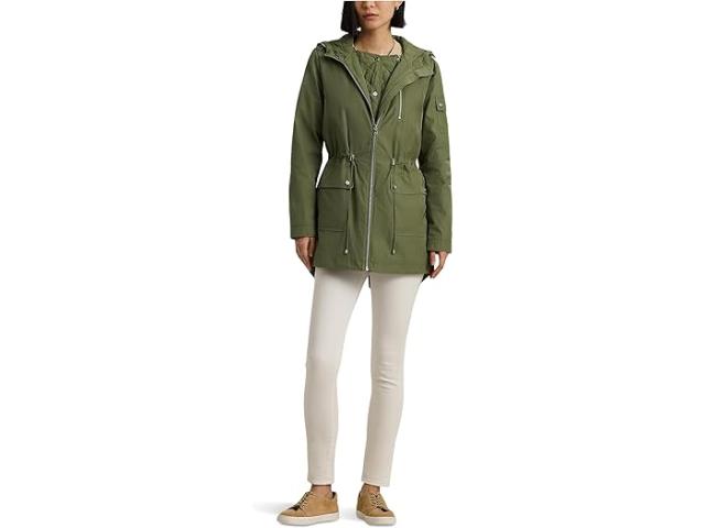 (取寄) ローレン ラルフローレン レディース アノラック ジャケット ウィズ Lauren Ralph Lauren women Anorak Jacket With Vestee Olive Fern