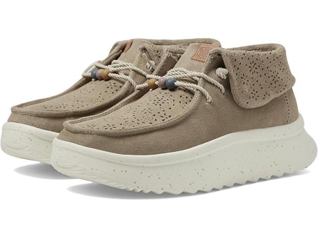 (取寄) ヘイ デュード レディース ウェンディ ピーク スエード フォールド ブーツ Hey Dude women Wendy Peak Suede Fold Boot Brown