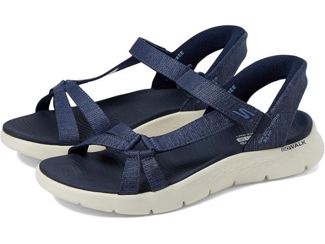 (取寄) スケッチャーズ パフォーマンス レディース ゴー ウォーク フレックス サンダル - イルミネート ハンズ フリー スリップ-インス SKECHERS Performance women SKECHERS Performance GO WALK Flex Sandals - Illuminate Hands Free Slip-Ins Navyの通販は 15,912円