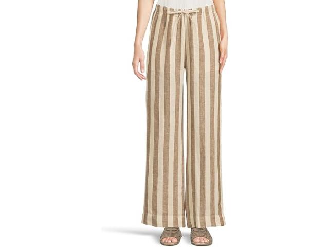 (取寄) ファリティ レディース パルマ リネン ドローストリング パンツ Faherty women Palma Linen Drawstring Pants Cocoa Beach Stripe