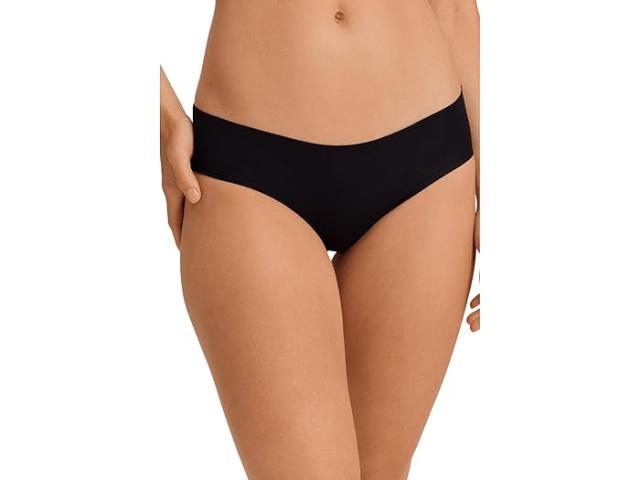 (取寄) ハンロ レディース インビジブル コットン ハイ-カット ブリーフ Hanro women Invisible Cotton Hi-Cut Brief Black 1