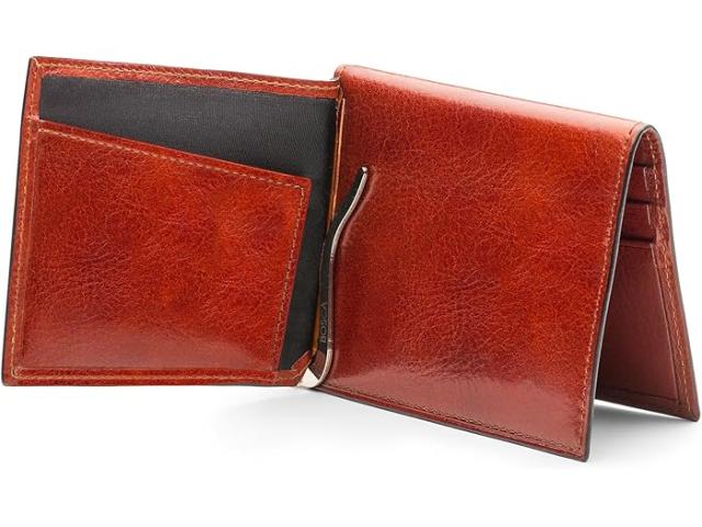 (取寄) ボスカ メンズ オールド レザー コレクション - マネー クリップ W/ ポケット Bosca men Old Leather Collection - Money Clip w/ Pocket Cognac Leather 取寄) ボスカ メンズ オールド レザー コレクション - マネー クリップ