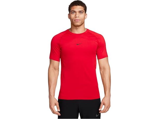 (取寄) ナイキ メンズ プロ ドライ-フィット スリム ショート スリーブ トップ Nike men Pro Dri-FIT Slim Short Sleeve Top University Red/Black
