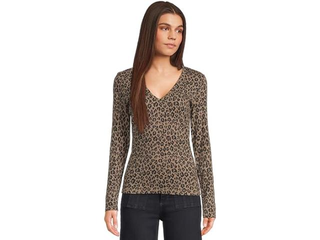 (取寄) マイケル スターズ レディース レミ V-ネック ティー Michael Stars women Remi V-neck Tee Cobblestone