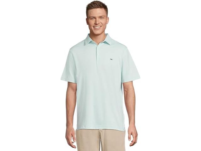 (取寄) ヴィンヤードヴァインズ メンズ ST. ジーン ストライプ サンカティ ポロ Vineyard Vines men St. Jean Stripe Sankaty Polo Aqua Haze/Whiteの通販は
