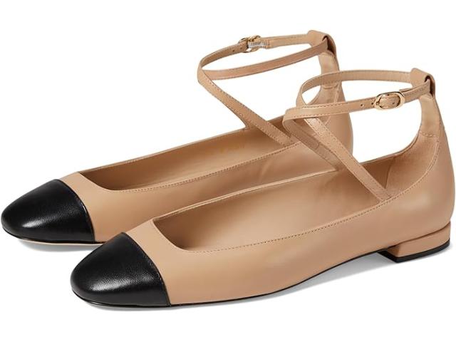 (取寄) スチュアート ワイツマン レディース エデン ストラップ フラッツ Stuart Weitzman women Eden Strap Flat Adobe/Black