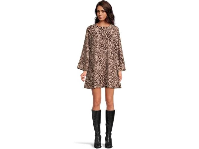 (取寄) ヴィンスカムート レディース ベル スリーブ ミニ A-ライン ドレス Vince Camuto women Bell Sleeve Mini A-Line Dress Rich Taupe