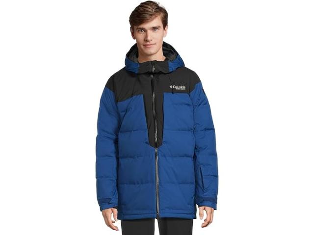 (取寄) コロンビア メンズ グレイシャー リッジ ダウン ジャケット Columbia men Glacier Ridge Down Jacket Mountain Blue/Black