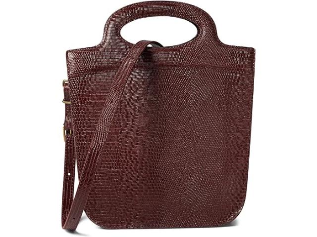 (取寄) メイドウェル レディース ザ トグル クロスボディ バッグ イン リザード-スタンプド レザー Madewell women Madewell The Toggle Crossbody Bag in Lizard-Stamped Leather Dark Cabernetの通販は 25,404円