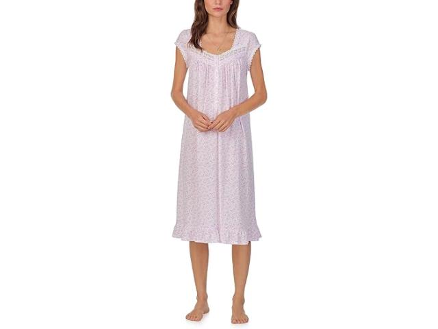 (取寄) アイリーン ウエスト レディース キャップ スリーブ ニット ワルツ ガウン Eileen West women Cap Sleeve Knit Waltz Gown White Ground Pink Ditsyの通販は 17,390円